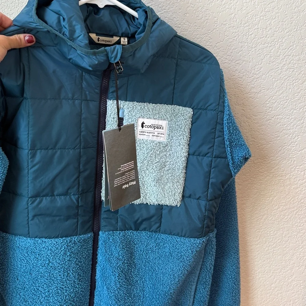 Cotopaxi Tico Hybrid Hooded Jacket Blue Abyss and Lake size Small NWT - Picture 8 of 9